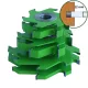 Freză pentru uluc, cu alezaj, 100x12x30mm, Z6, CMS, cu plăcuțe brazate, stivuibilă