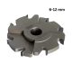 Ø150X6-12mm Freză pentru uluc reglabila cu pretăietori