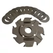 Freză pentru uluc reglabilă, cu alezaj 150x6-12x30mm, Z8, CMS, cu plăcuțe brazate