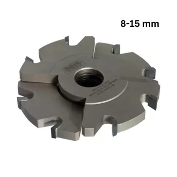   Freză pentru uluc reglabilă, cu alezaj 150x8-15x30mm, Z8, CMS, cu plăcuțe brazate