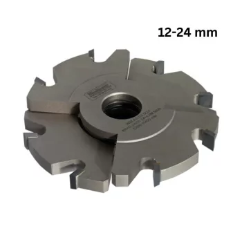   Freză pentru uluc reglabilă, cu alezaj 150x12-24x30mm, Z8, CMS, cu plăcuțe brazate