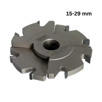   Freză pentru uluc reglabilă, cu alezaj 150x15-29x30mm, Z8, CMS, cu plăcuțe brazate