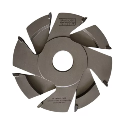 Freză pentru uluc reglabilă, cu alezaj 150x15-29x30mm, Z8, CMS, cu plăcuțe brazate