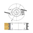 Cap de frezat universal (aluminiu), 120x40x30mm, Z2