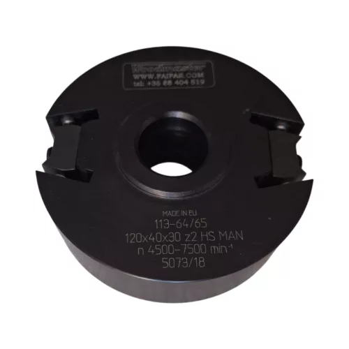 Cap de frezat universal (aluminiu) cu limitatori, 120x40x30mm, Z2