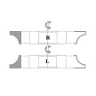Freză cu rază R50mm concavă sfert de cerc L (stânga)