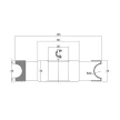 Freză cu rază jumătate de cerc, cu alezaj, R10mm, 125x20x30mm, Z4, CMS, concavă