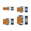 Freză cu rază R9mm concavă jumatate de cerc