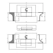 Ø125mm R12.5mm Set de freze reglabil cu rază