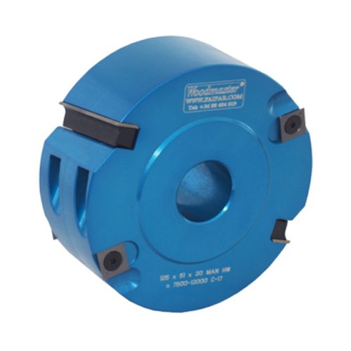 Ø125X51mm Freză falţ cu placuţe amovibile înclinate cu pretăietori