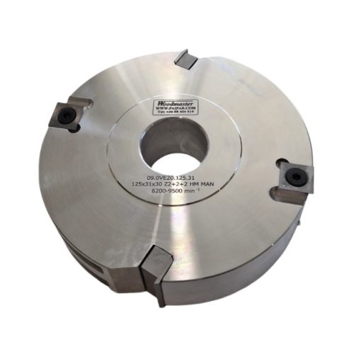 Ø125X31mm Freză falţ cu placuţe amovibile drepte cu pretăietori