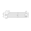Set de freze nut și feder pentru lambriu, cu alezaj, 125x33x40mm, Z3, CMS