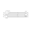 Set de freze nut și feder pentru lambriu, cu alezaj, 125x33x30mm, Z3, CMS