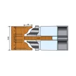 Set de freze pentru uşi de interior reglabil 02 d:40mm