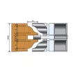 Set de freze pentru uşi de interior reglabil 02 d:40mm