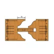 Set de freze pentru uşi de interior reglabil 02 d:40mm