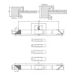 Set de freze pentru uşi de interior reglabil 02 d:40mm
