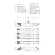 Set de freze pentru uşi de interior reglabil 05 d:40mm