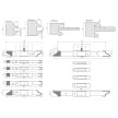 Set de freze pentru uşi de interior reglabil 05 d:40mm
