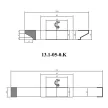 Set suplimentar de freze pentru uși cu inserții de sticlă, CMS, no.05