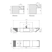 Set de freze pentru uși de interior reglabil, cu alezaj, cu 4 capete de frezat, CMS, no.08 (d:30mm)