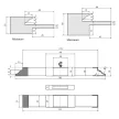 Set de freze pentru uși de interior reglabil, cu alezaj, cu 4 capete de frezat, CMS, no.08 (d:30mm)