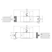 Set de freze nut și feder, cu alezaj, 125x28,5x30mm, Z3, CMS