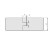 Set de freze nut și feder, cu alezaj, 125x28,5x30mm, Z3, CMS
