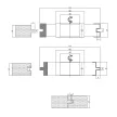 Set de freze nut și feder, cu alezaj, 125x28,5x40mm, Z3, CMS