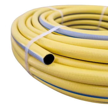 D25mm Furtun de stropire flexibil din PVC galben 50m