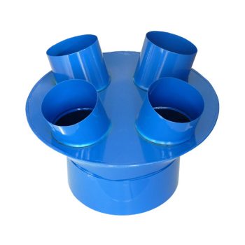 Adaptor Y pentru furtun exhaustare 250mm/4x120mm