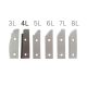Placuţe pentru cap de frezat pentru tăblii cu 2 cuţite no.4L