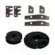 Set de freze pentru profil-contraprofil și tăblii, 120x40x30mm OR no.2 + 180x30x65x30mm OR L