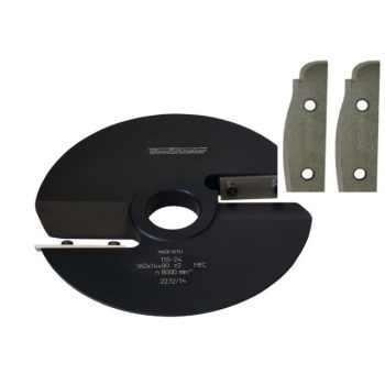   Cap de frezat tăblii L (stânga, de jos) cu placuţe amovibile din OR no.3L