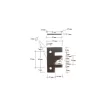Cap de frezat pentru profil-contraprofil, cu alezaj, pentru uși de mobilier, 120x40x30mm, Z2, OR, no.02