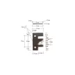 Cap de frezat pentru profil-contraprofil, cu alezaj, pentru uși de mobilier, 120x40x30mm, Z2, OR, no.02